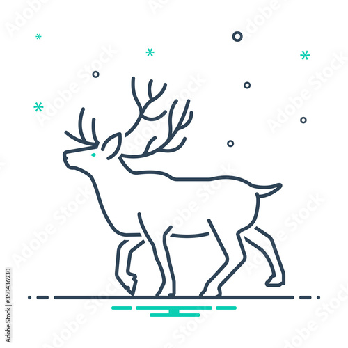 Mix icon for reindeer