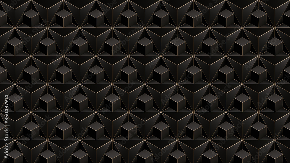 3D abstract black golden illustration to use as background,3d rendering,conceptual image. 3D abstract black golden illustration to use as background,3d rendering,conceptual image.