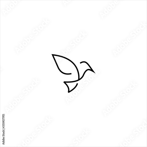  Bird Logo design element Vector Image