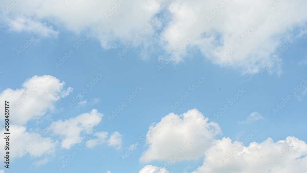 Blue sky and White cloud. clear blue sky with plain white cloud Blue sky and White cloud. clear blue sky with plain white cloud