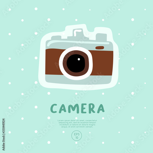 Vocabulary of stuffs : Vector Illustration