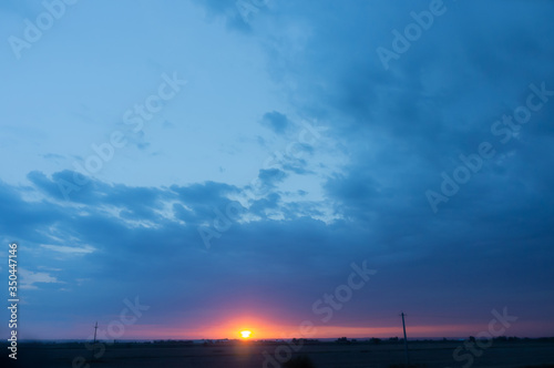 Photo of sunset landscape