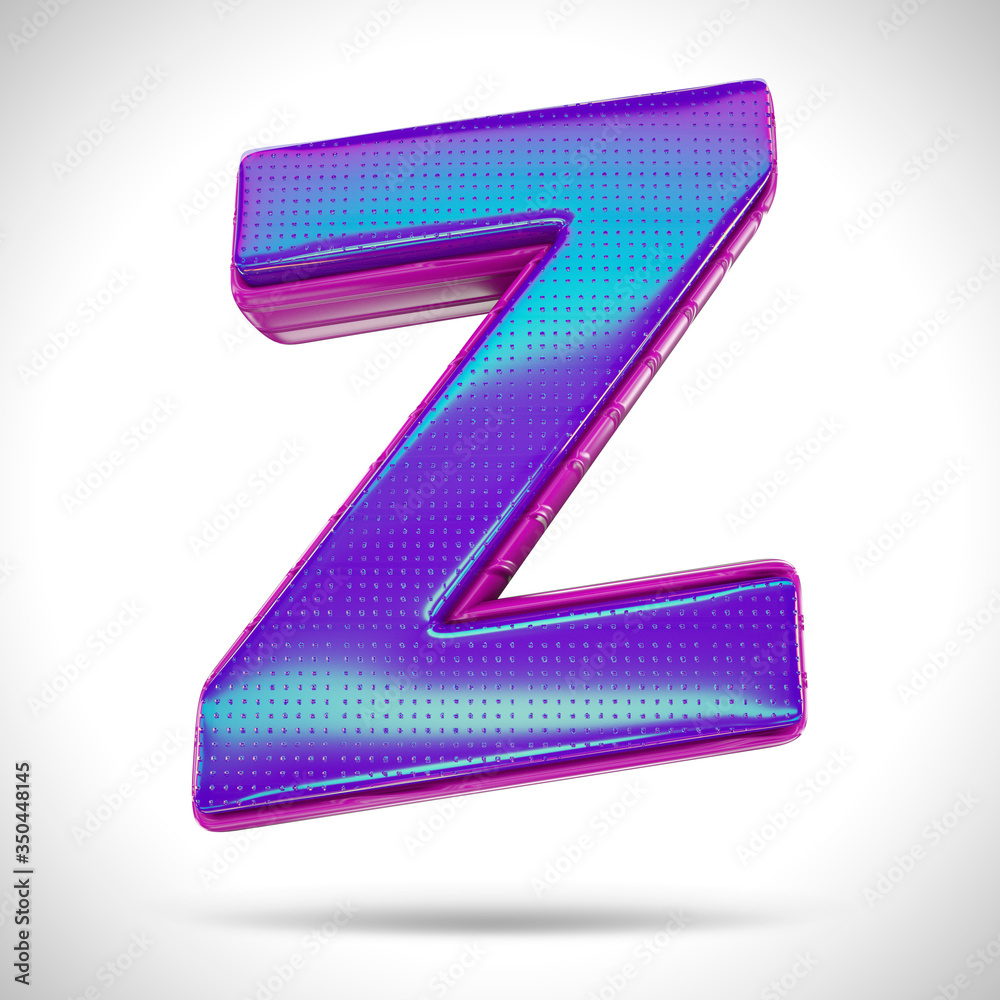 Letter 3D Retro Alphabet Purple and Pink Isolated Text Modern Stock ...