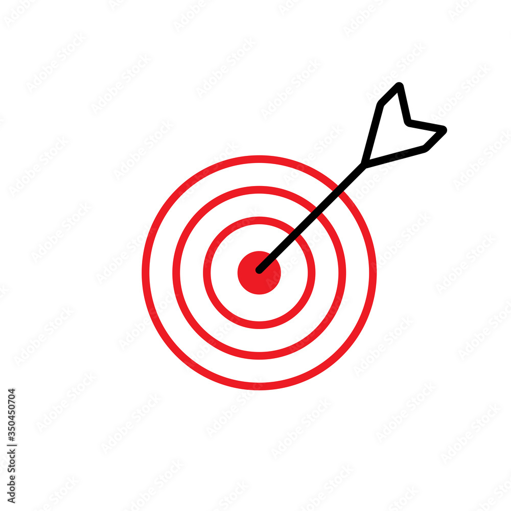Target Icon Design Vector Template
