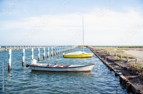 fishing boats in the harbor