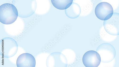 水色の分子イメージの抽象背景