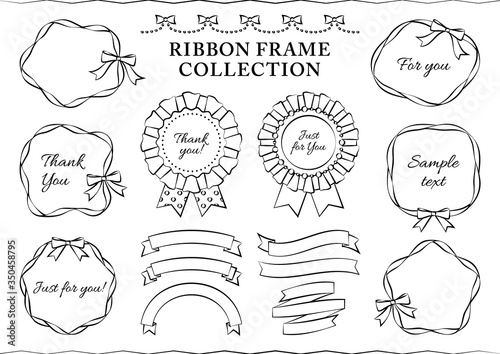 Ribbon frame and rosette collection