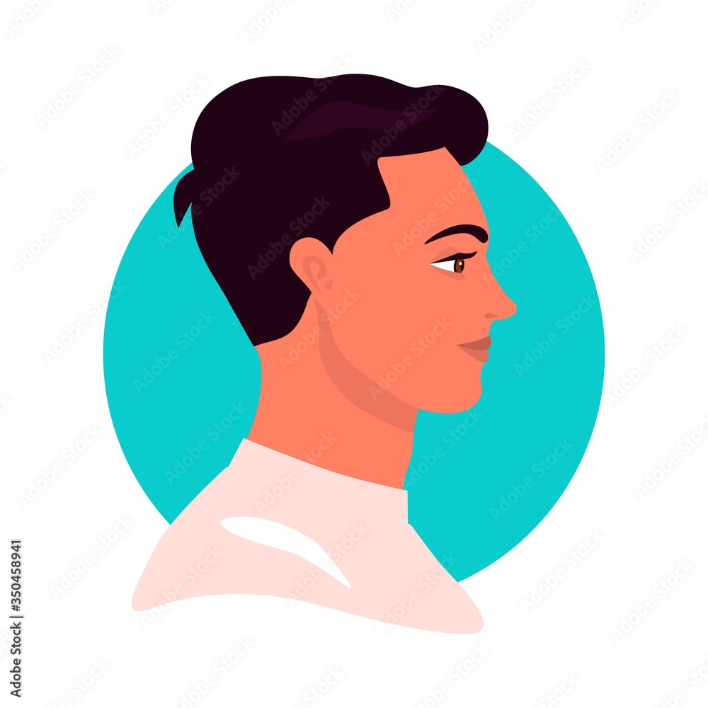 man profile on isolated background vector illustration man profile on isolated background vector illustration