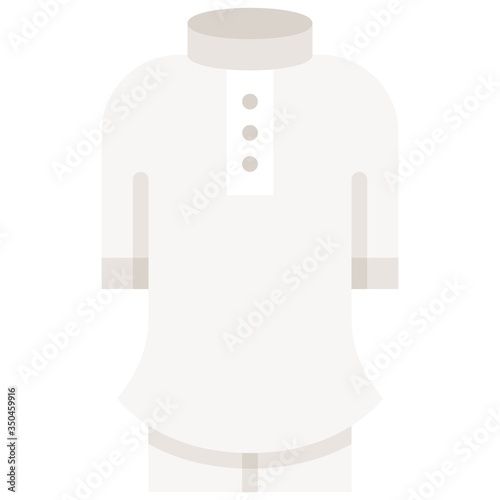 Thawb or thobe icon, ramadan festival related vector