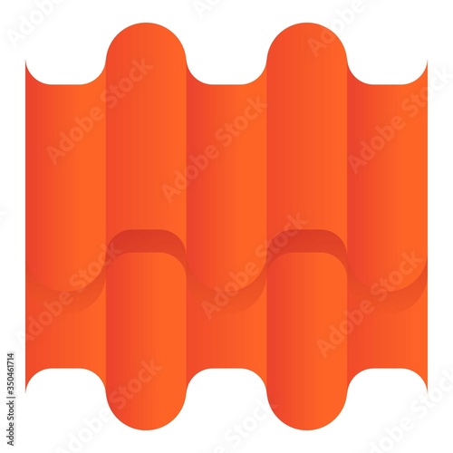 Refurbishment metal roof icon. Cartoon of refurbishment metal roof vector icon for web design isolated on white background
