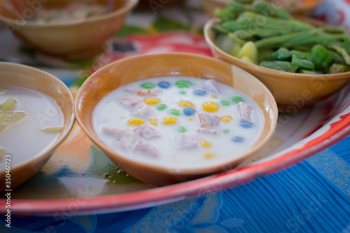 Closeup of asian sweet food