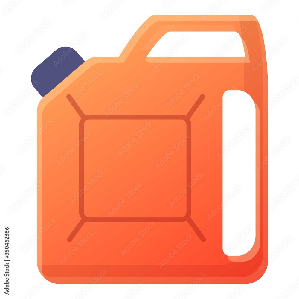 Plastic canister icon. Cartoon of plastic canister vector icon for web design isolated on white background Plastic canister icon. Cartoon of plastic canister vector icon for web design isolated on white background