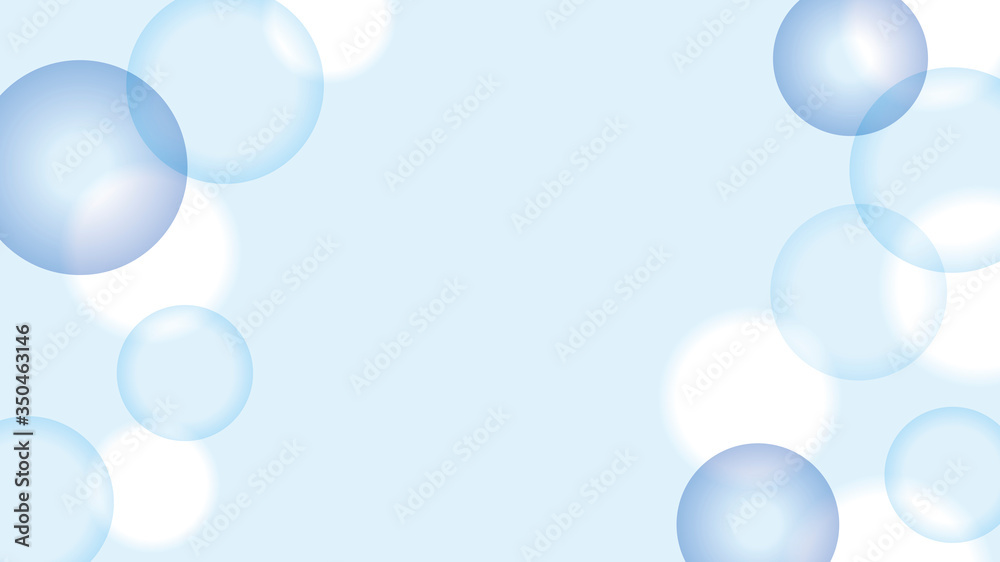 Naklejka 水色の分子イメージの抽象背景