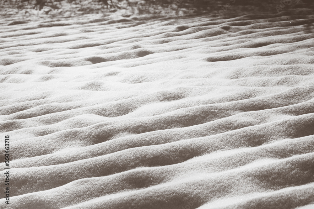 Fototapeta premium snow texture and shadow from the mountain