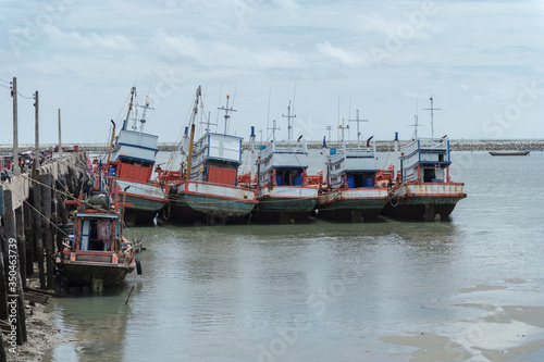 fishing boat station rayong province  Thailand.