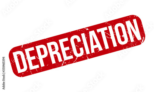 Depreciation Rubber Stamp. Red Depreciation Rubber Grunge Stamp Seal Vector Illustration
