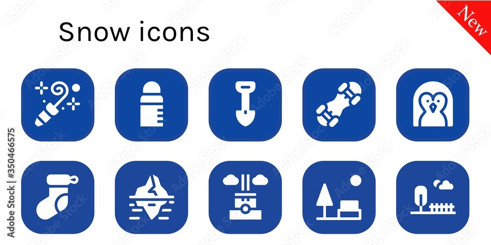 Modern Simple Set of snow Vector filled Icons Modern Simple Set of snow Vector filled Icons