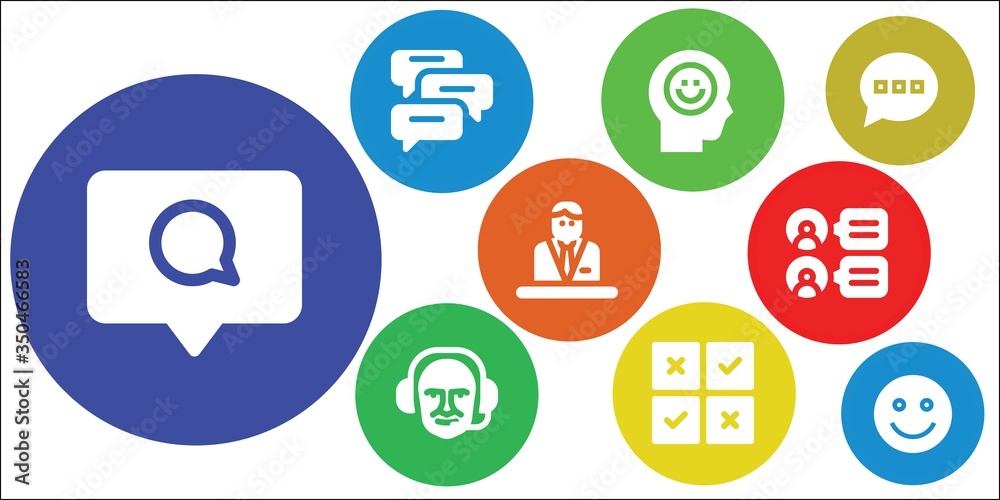opinion icon set opinion icon set