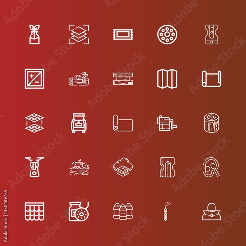 Editable 25 material icons for web and mobile