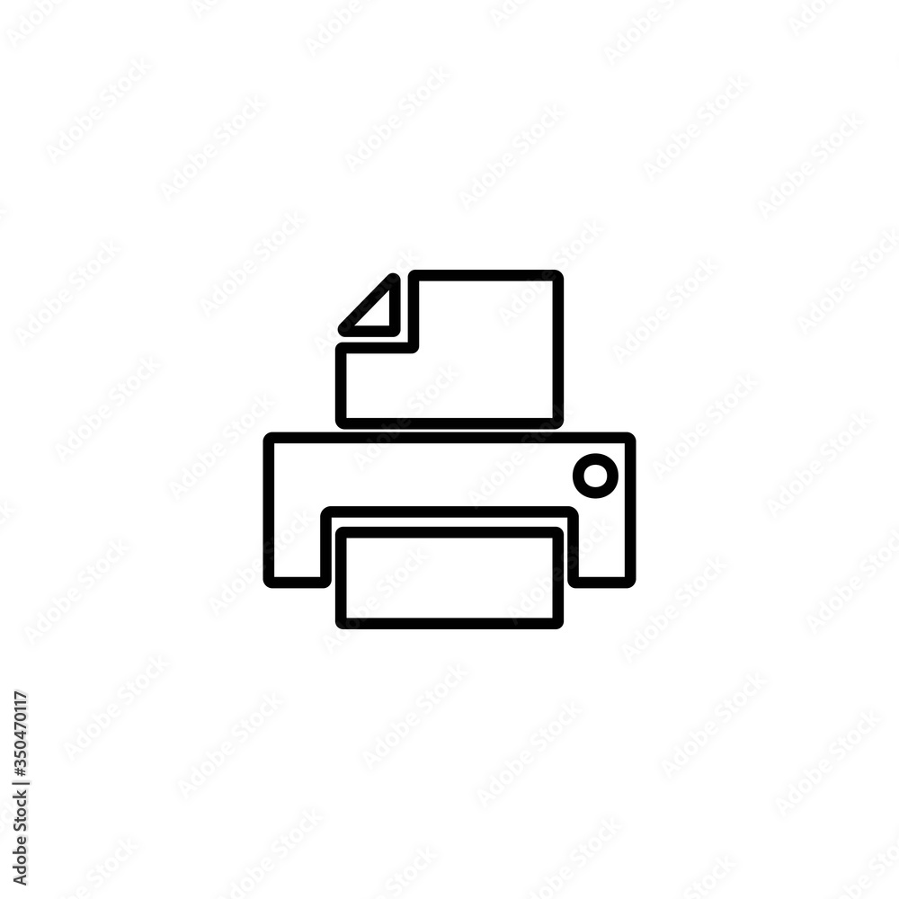 Printer icon. Scanner sign. Laser jet, ink jet printers. Document, image printouts symbol. Office tool and equipment icon for perfect web and mobile design.