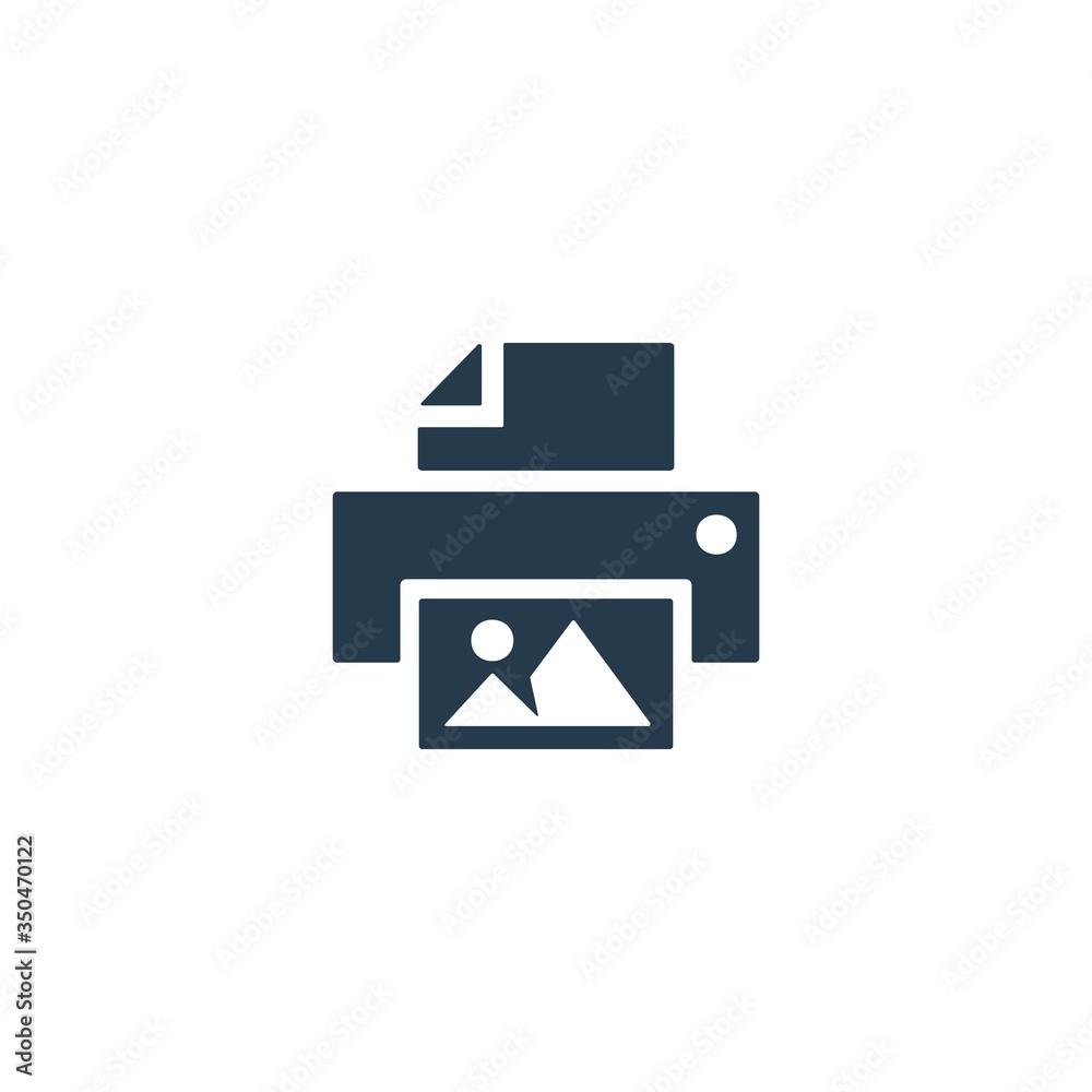 Printer icon. Scanner sign. Laser jet, ink jet printers. Document, image printouts symbol. Office tool and equipment icon for perfect web and mobile design.