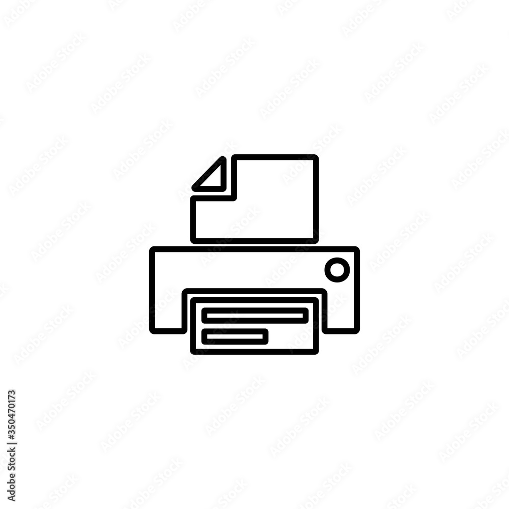 Printer icon. Scanner sign. Laser jet, ink jet printers. Document, image printouts symbol. Office tool and equipment icon for perfect web and mobile design. Printer icon. Scanner sign. Laser jet, ink jet printers. Document, image printouts symbol. Office tool and equipment icon for perfect web and mobile design.