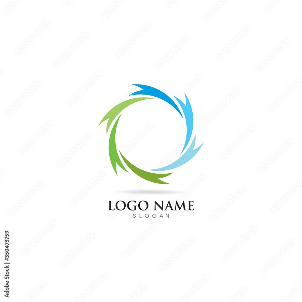 spiral logo template vector icon spiral logo template vector icon