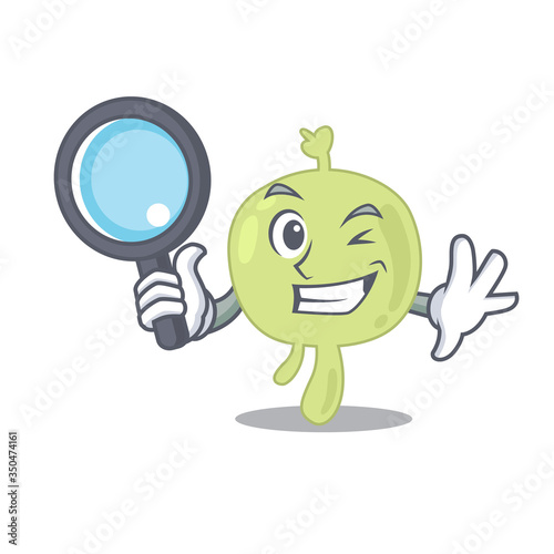 Wallpaper Mural cartoon picture of lymph node Detective using tools Torontodigital.ca