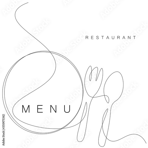 Restaurant menu background vector illustration