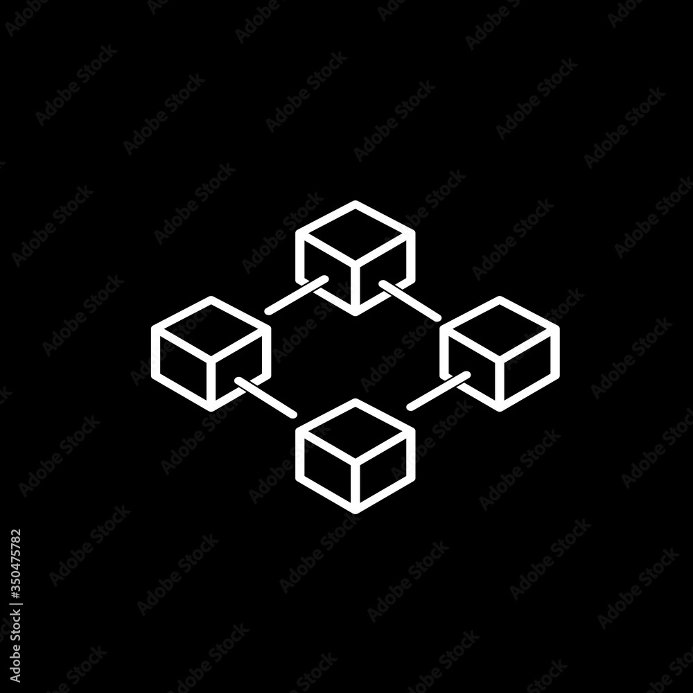 Blockchain vector icon Blockchain vector icon