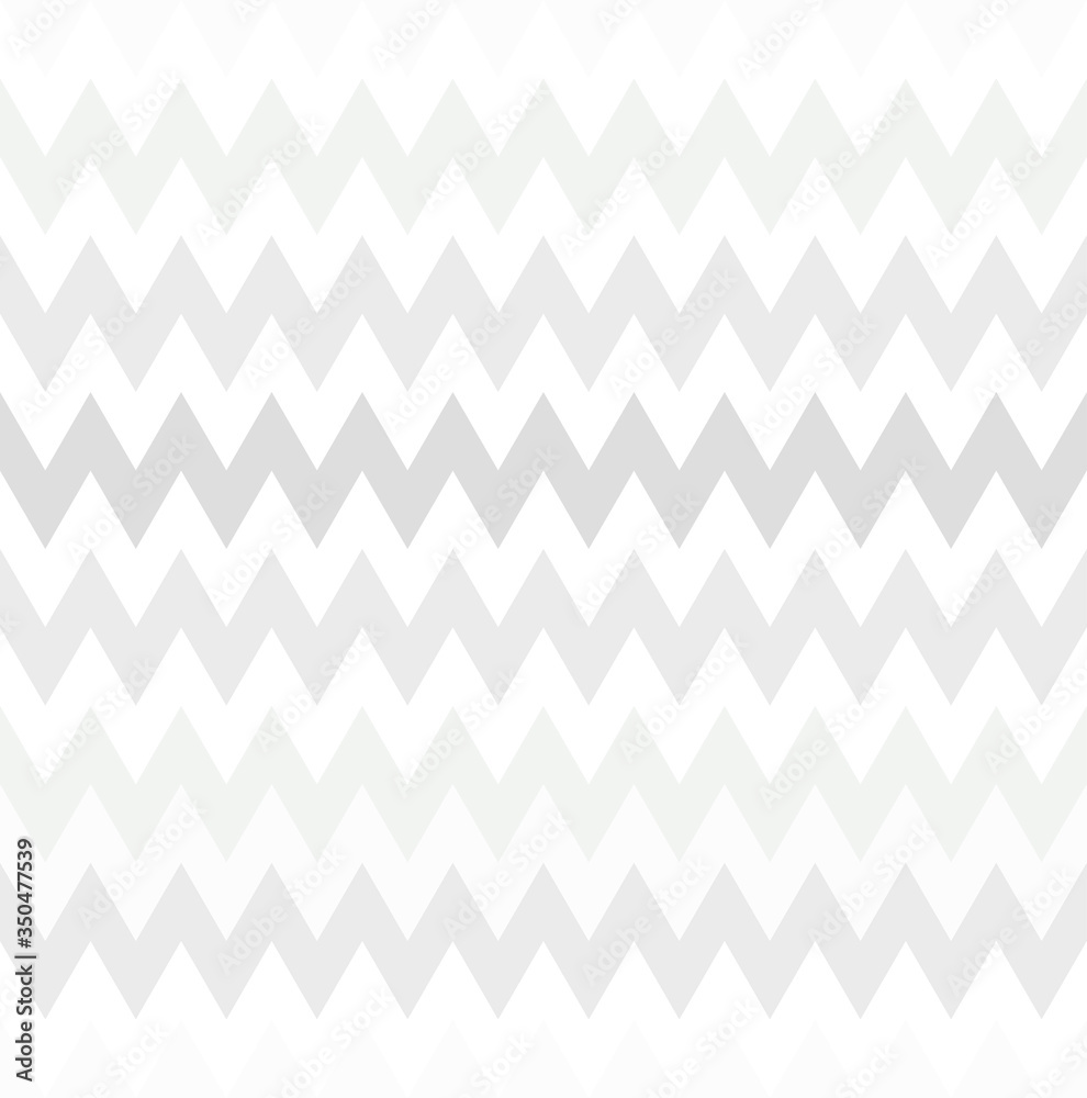 Seamless abstract white zig zig pattern. Neutral geometric gradient ornament. White and gray colors of a modern stylish background for wallpaper, posters, wrapping paper, textile. Vector illustration Seamless abstract white zig zig pattern. Neutral geometric gradient ornament. White and gray colors of a modern stylish background for wallpaper, posters, wrapping paper, textile. Vector illustration