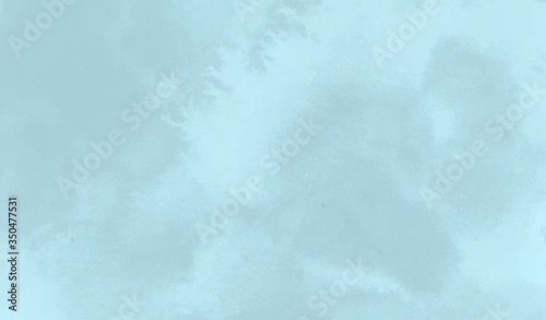 Blue and white vector watercolor background. Blurry paint stains banner. Watercolor splash vector illustration. Abstract image of the sky  water  air  clouds  sea. Neutral Light Waves Background