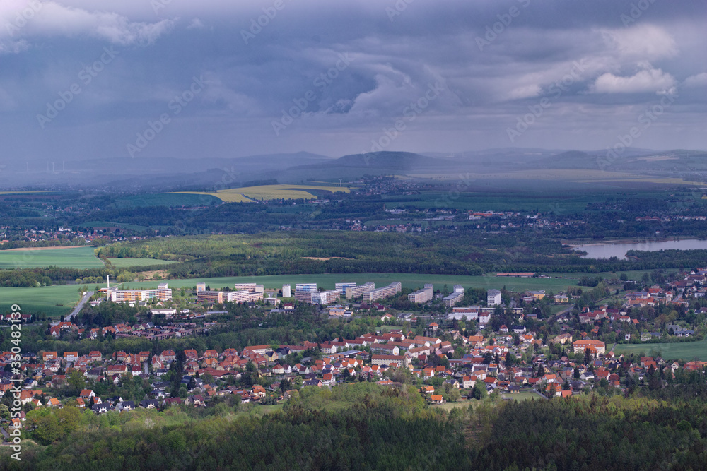 view to Olbersdorf from toepfer mountain