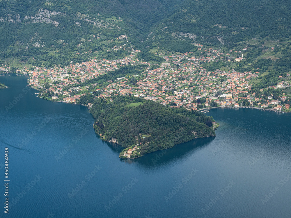 Balbianello peninsula and palace on Lake Como