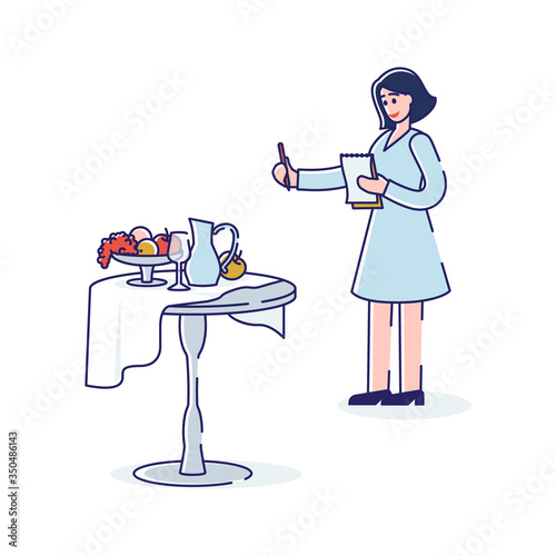 Art School Human Creativity And Talents. Female Characters Painting Still Life Of Fruits, Glass And Jug On Table. Artists Paint Pictures On Easels. Cartoon Linear Outline Flat Vector Illustration