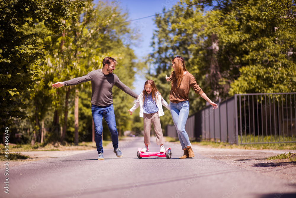Obraz premium Happy little family.
