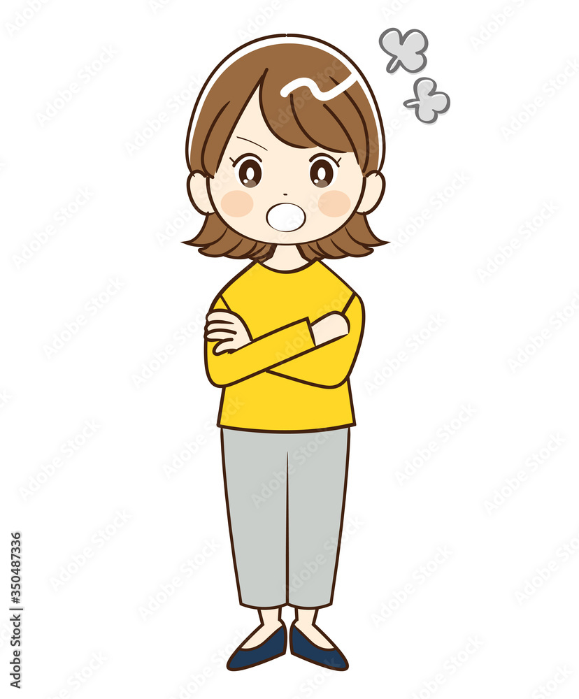 女性、怒る