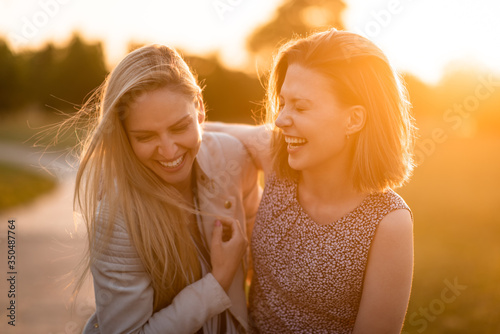 Friends sharing moment of joy together