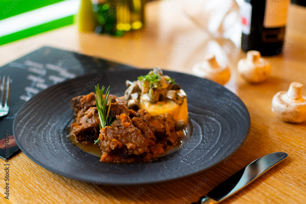 Ossobuco or osso buco veal shanks with vegetables Ossobuco or osso buco veal shanks with vegetables