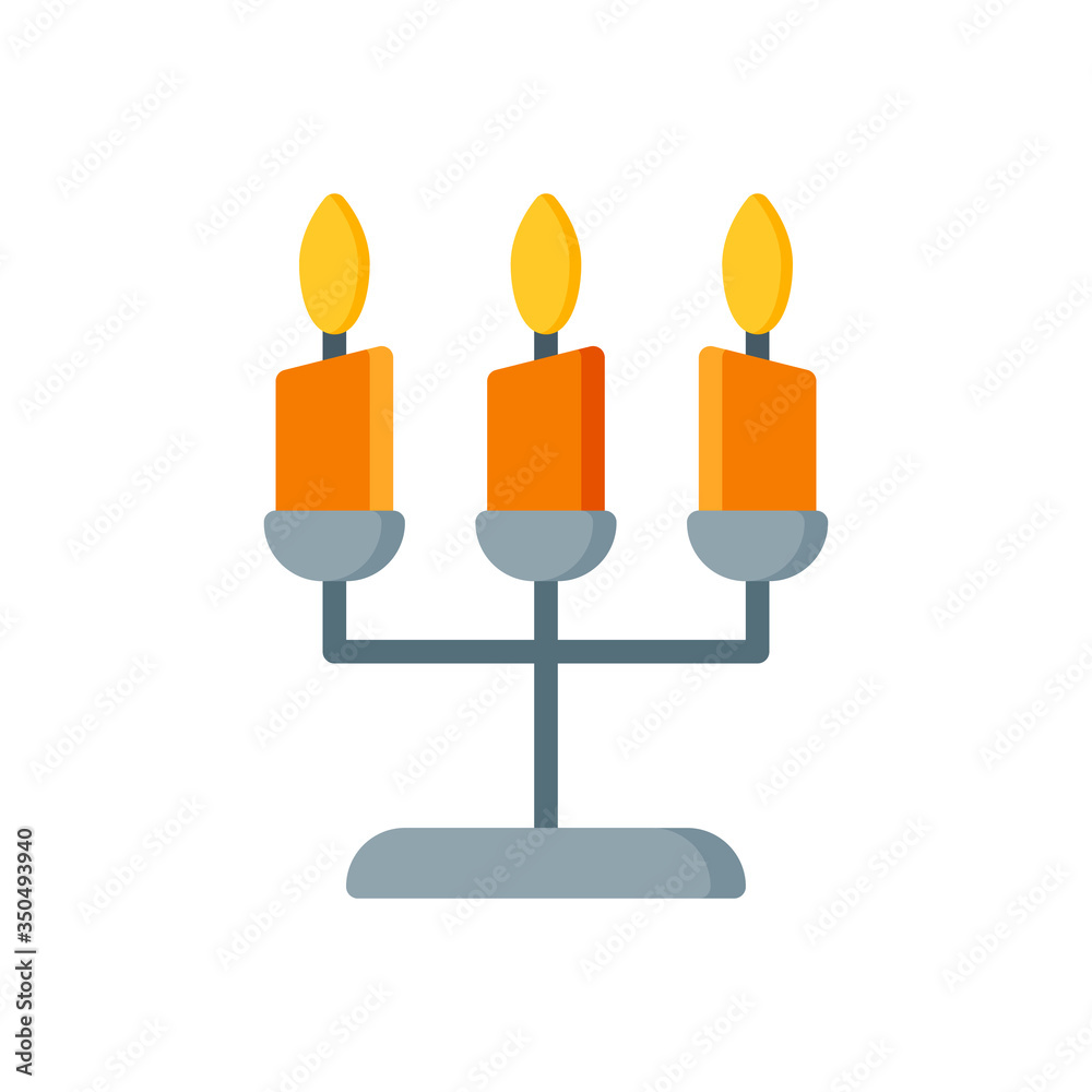 lighted candle flat icon lighted candle flat icon