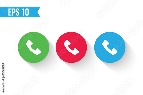 Fototapeta Naklejka Na Ścianę i Meble -  contact button icon / call button for websites / applications