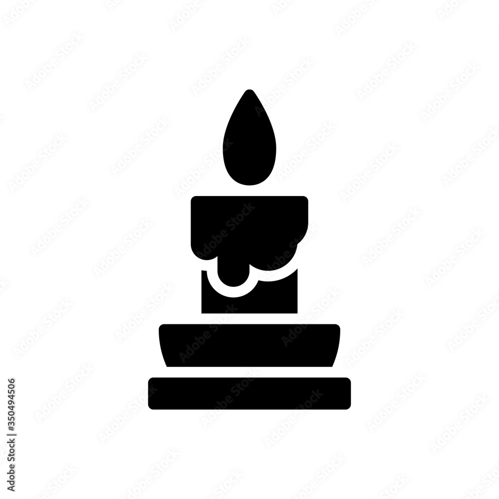 glyph style icon of lighted candle. vector illustration for graphic designer, website, UI. EPS 10 glyph style icon of lighted candle. vector illustration for graphic designer, website, UI. EPS 10