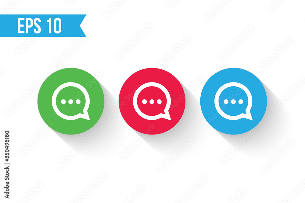 chat button icon / message button for websites / applications chat button icon / message button for websites / applications