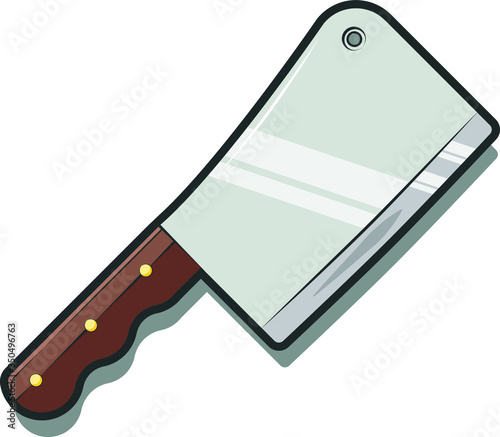 Table cleaver. Flat. EPS 10
