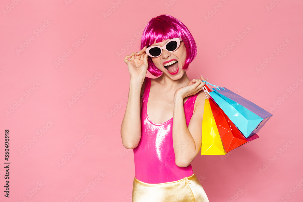 Portrait of an excited bright young woman Portrait of an excited bright young woman