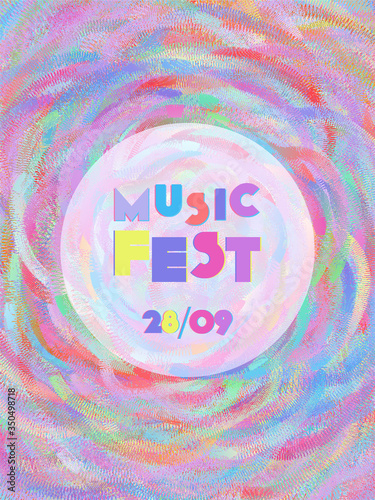 Music festival cover background.