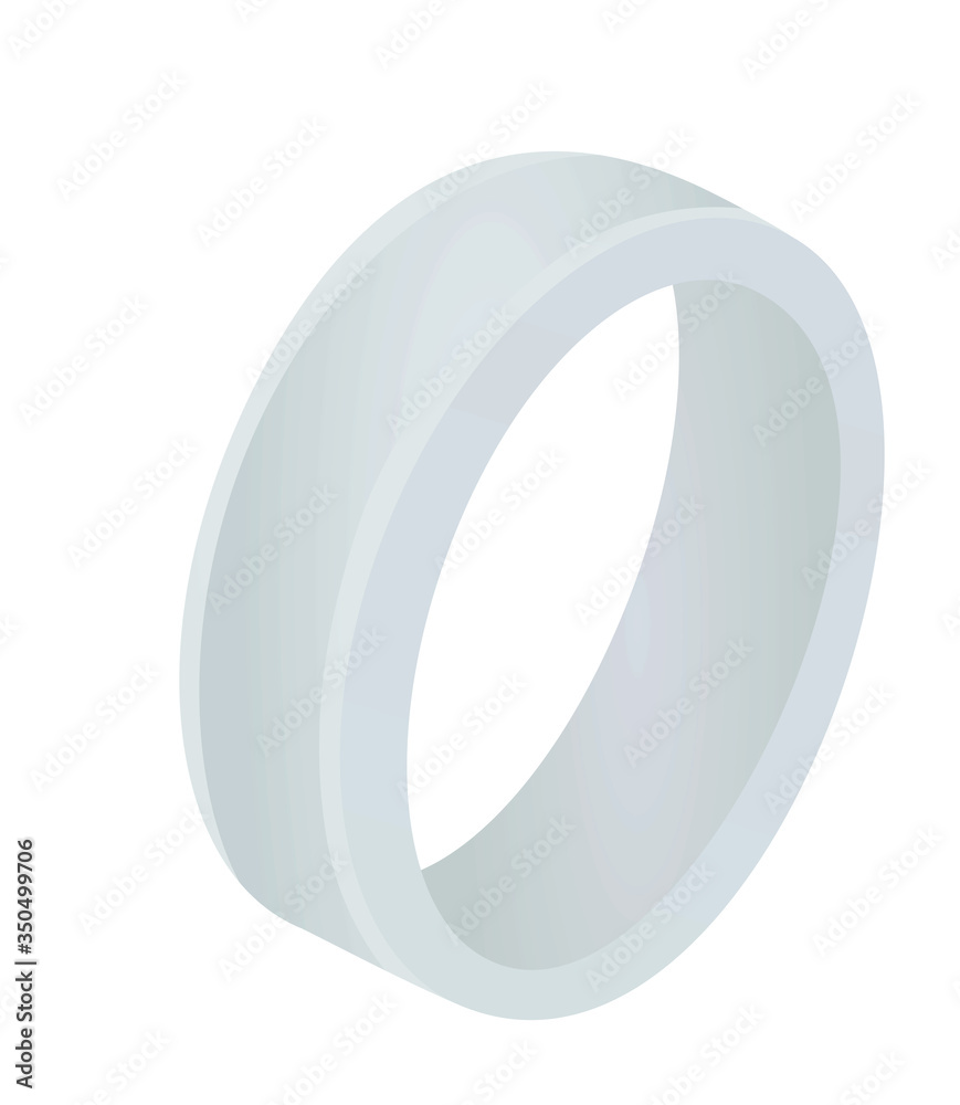 Grey silver ring. vector illustration Grey silver ring. vector illustration