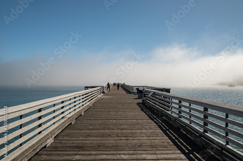 pier in the mist towards the sea © Gnac49