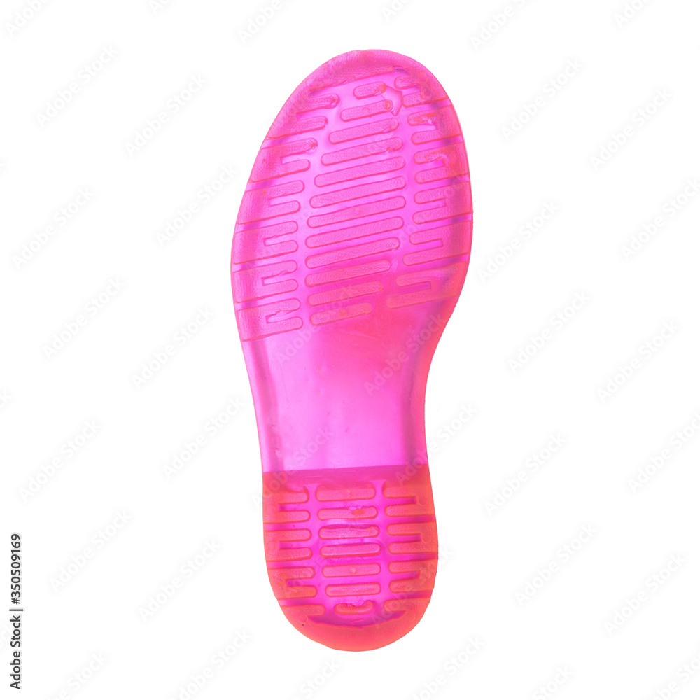 transparent rain boots on white isolated background transparent rain boots on white isolated background