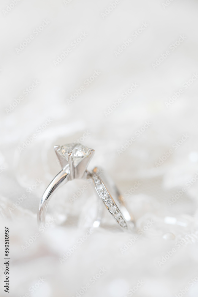 Beautiful and luxury wedding ring for bride and groom that have lots of small diamond on it. Beautiful and luxury wedding ring for bride and groom that have lots of small diamond on it.